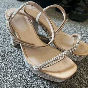 Jeffrey Campbell x Free People rhinestone heels